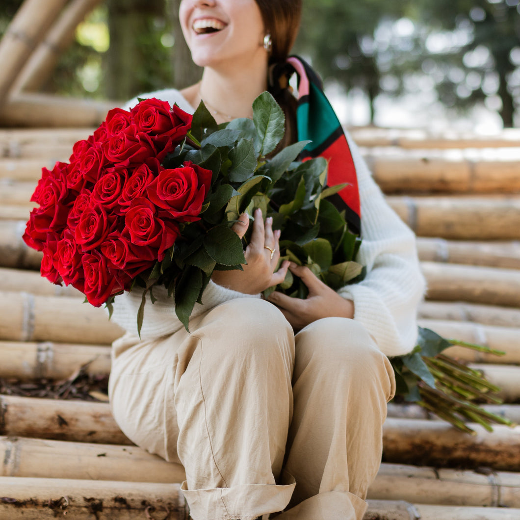 Exquisite Red Long Stem Roses [40Boxes Exclusive]